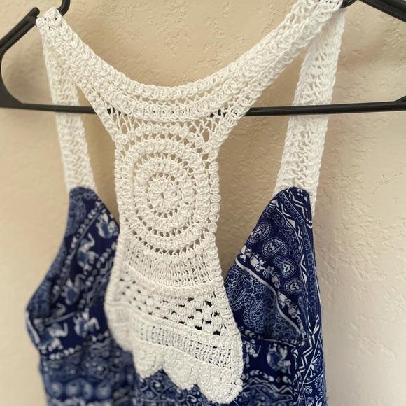 NWOT size medium (7-9) navy No Boundaries dress - Picture 4 of 6